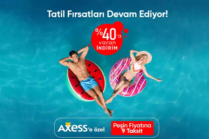 Axess'e özel peşin fiyatına 9 taksit imkanı